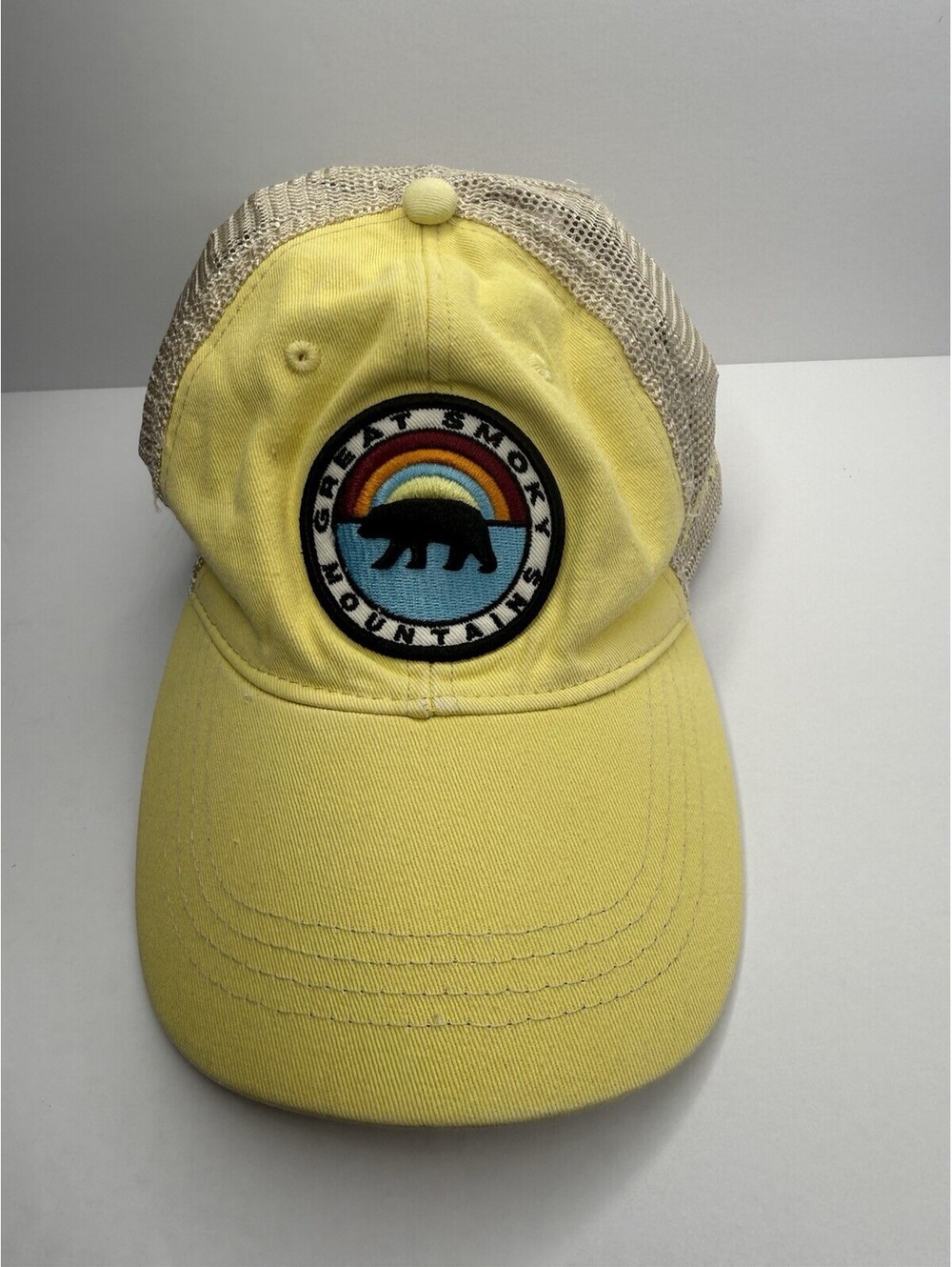 Smoky Mountains National Park Embroidered Yellow Dad Hat Cap Adjustable.2/A30